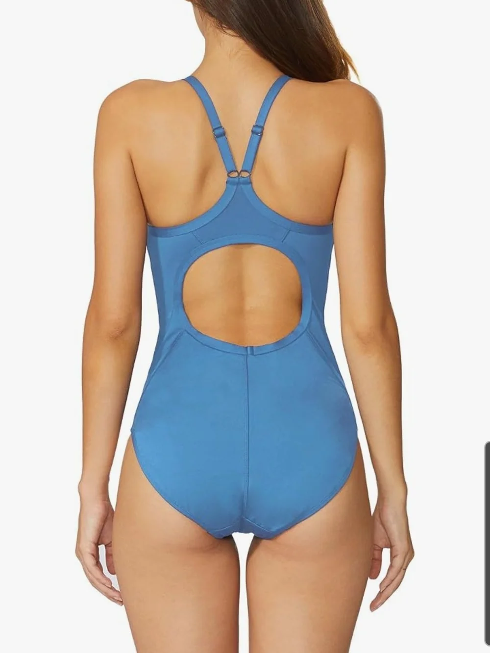 Baleaf Solid Blue One-Piece Swimsuit Size Large